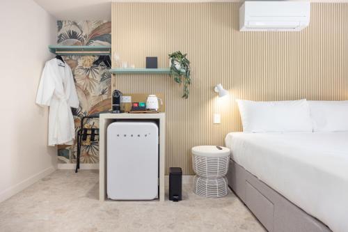 Postel nebo postele na pokoji v ubytování The Shores Miami