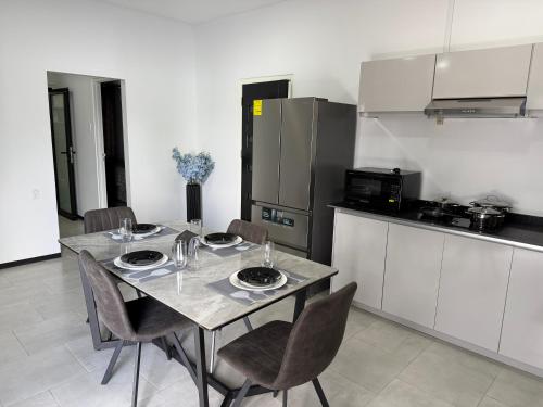 Dapur atau dapur kecil di Mami Apartments