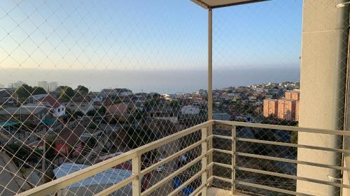 Ein Balkon oder eine Terrasse in der Unterkunft Nuevo y Bello Departamento Cerro Placeres Valparaíso Vista al Mar