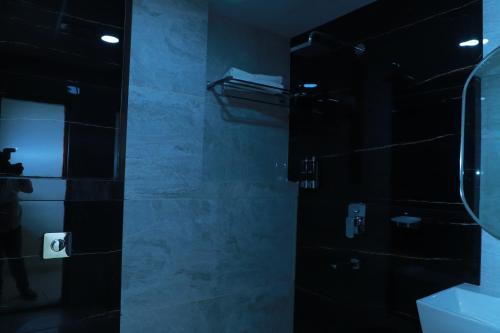 Koupelna v ubytování Hotel M Grand