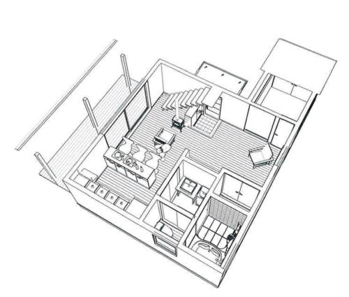 Plano de 阿蘇熊本 木の香の家 OMOYA - Aso Kumamoto Airport Timber House "KONOKA NO IE OMOYA"