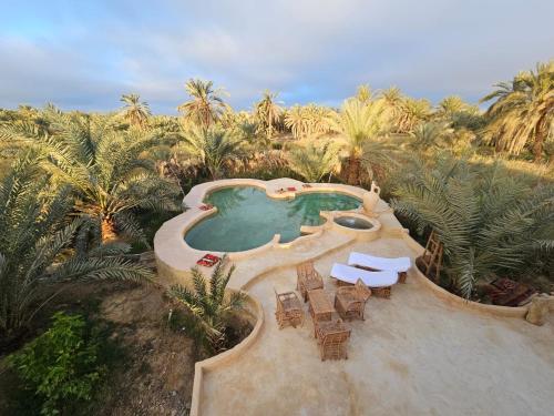 Paradise in a palm forest with epic pool and fire pit