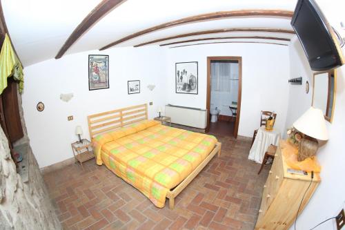 Cama o camas de una habitación en Agriturismo Monte Due Torri