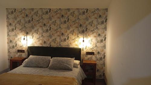 Postel nebo postele na pokoji v ubytování Acogedora casa de invitados