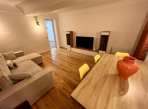 TV a/nebo společenská místnost v ubytování Le cozy grasse
