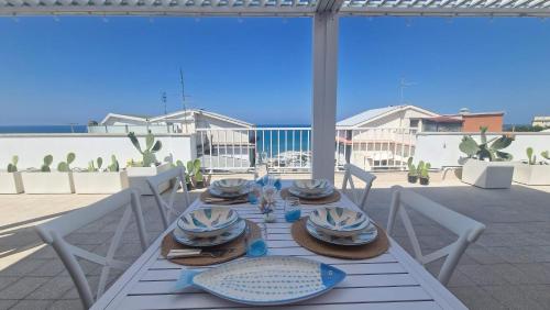 Balkón nebo terasa v ubytování RoofTop Anzio - a 100m dalla spiaggia con vista a 360
