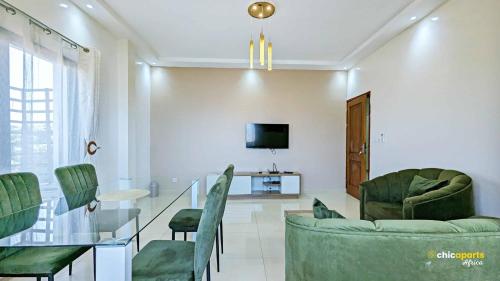 chic apart with parking and great view