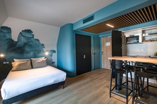 Η κουζίνα ή μικρή κουζίνα στο Appartements de la Cité - Saint-Malo