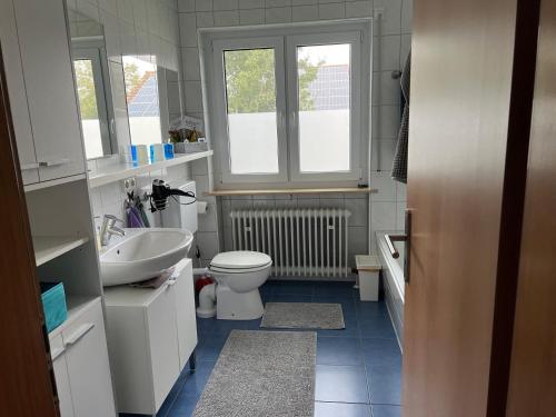 Koupelna v ubytování Lissy`s Ferienwohnung