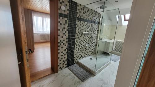 Koupelna v ubytování Ferienhaus Hämmerle´s