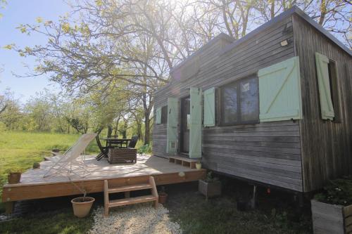 Zahrada ubytování Tiny House chez des maraîchers