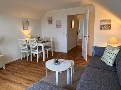 Posezení v ubytování Ferienwohnung Deichblick