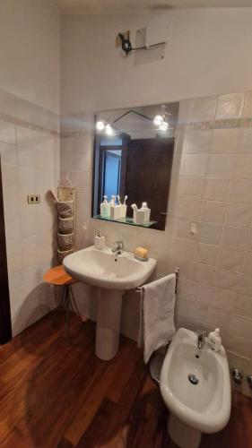 Koupelna v ubytování Casa dolce montagna