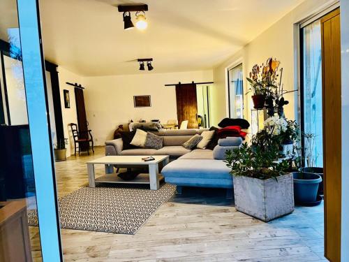 Χώρος καθιστικού στο Domaine des Montots - Le Cottage