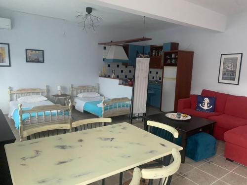 Posezení v ubytování Apartment in Kinira Thasos
