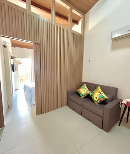Ruang duduk di Solar Água Apartaments
