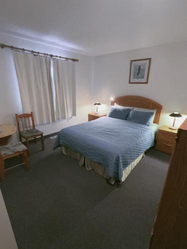 Voodi või voodid majutusasutuse Alpine Meadows Lodge toas