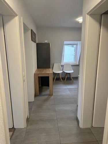 Μια τηλεόραση ή/και κέντρο ψυχαγωγίας στο Meerzeit Apartment am Rhein