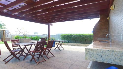 Balkón nebo terasa v ubytování Edifício JTR Apartamentos Beira Mar- Hosti