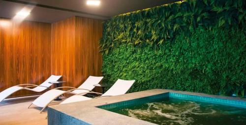 Πισίνα στο ή κοντά στο Apto de Luxo Vista de Alpha