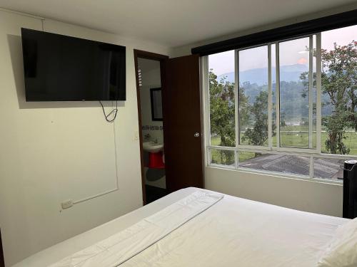 Postel nebo postele na pokoji v ubytování Apartamento luminoso y moderno