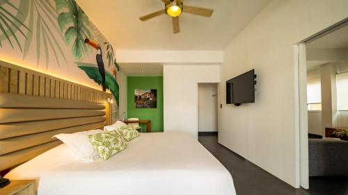 Μια τηλεόραση ή/και κέντρο ψυχαγωγίας στο Tucan Suites Tarapoto - Hotel Asociado Casa Andina