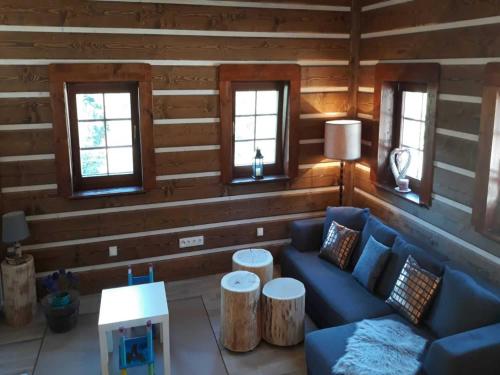 Гостиная зона в Holiday Home in aclé by Family Ski Park
