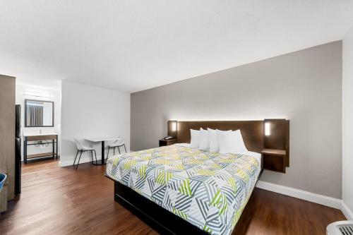Ένα ή περισσότερα κρεβάτια σε δωμάτιο στο Motel 6 Port Lavaca, TX