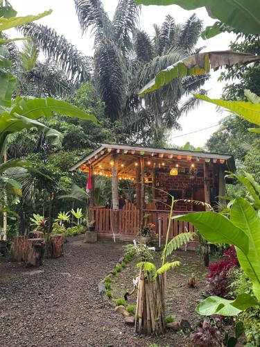 Zahrada ubytování Serenity Lodge Tetebatu Lombok