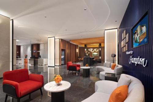Hampton by Hilton Changsha Wuyi Squareにあるシーティングエリア