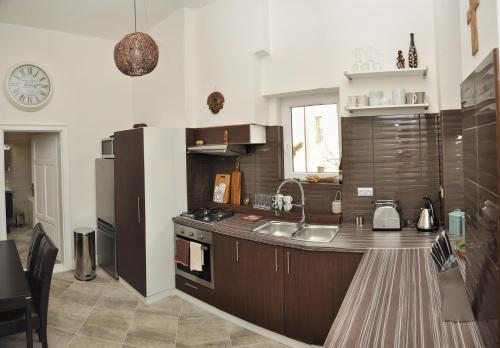 Kuhinja oz. manjša kuhinja v nastanitvi Luxury Apartment Novobranska