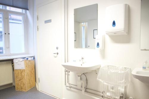 A bathroom at Globalhagen Hostel