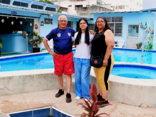 Bazén v ubytování Hostal Aruba nebo v jeho okolí
