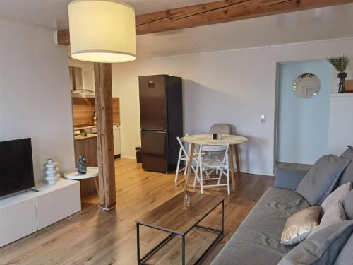 Η κουζίνα ή μικρή κουζίνα στο Wohnung für Monteure und Feriengäste