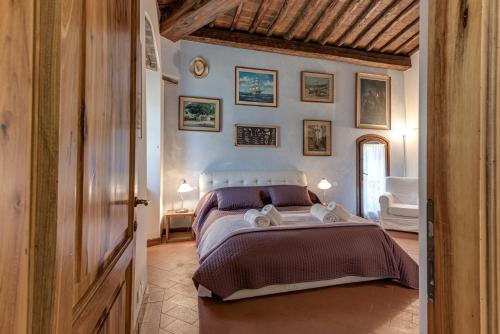 Postel nebo postele na pokoji v ubytování Casa Vacanze Rondini Blu