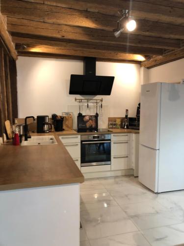 Dapur atau dapur kecil di Gîte les cerfs