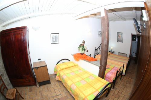 Cama o camas de una habitación en Agriturismo Monte Due Torri