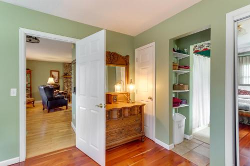 a home office with a desk and a chair at 30 Acres of Mountainside Peace Home in Marble in Marble