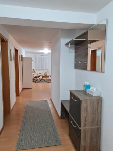 Kuchyň nebo kuchyňský kout v ubytování Waldr Apart Souterrain