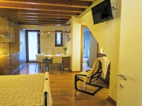 TV a/nebo společenská místnost v ubytování Apartment Casa Teresa by Interhome