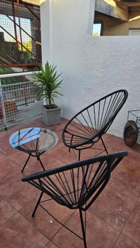 Αίθριο ή υπαίθριος χώρος στο Departamento en tercer piso por escaleras