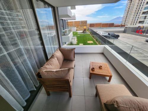 Posezení v ubytování Maravilloso departamento