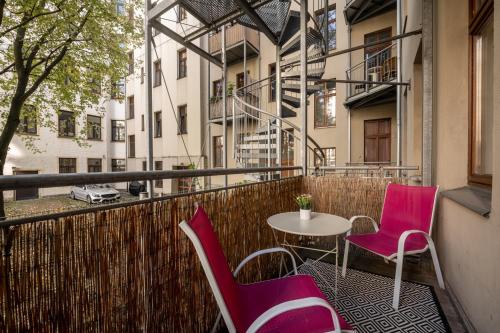 Balkón nebo terasa v ubytování Große Altstadtwohnung im Zentrum mit Balkon - Super Lage