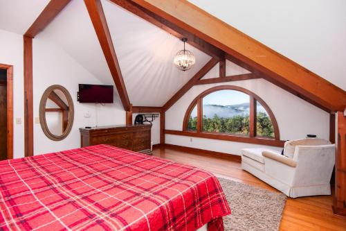 Katil atau katil-katil dalam bilik di Lookout Lodge