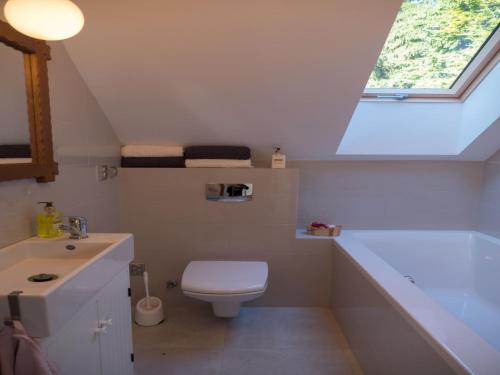 Villa in Ore Mountains near Ski Areal Klinyにあるバスルーム