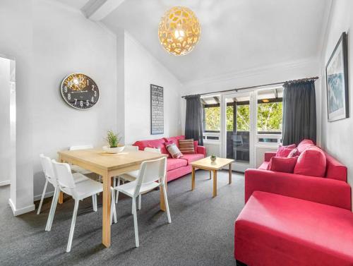 Χώρος καθιστικού στο Karas 6 Thredbo Village