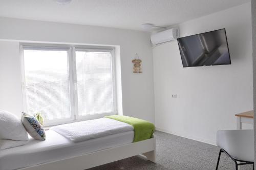 TV a/nebo společenská místnost v ubytování N37 -modern eingerichtete Zimmer in ruhiger Lage
