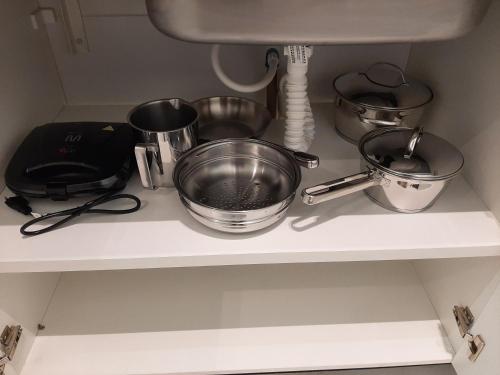 Dapur atau dapur kecil di Divina Hospedagem