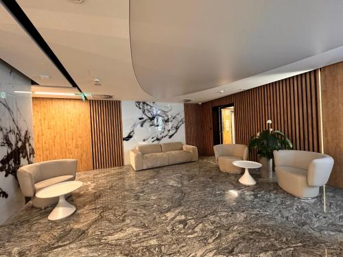 Posezení v ubytování Apartament Trzy Wieże, Free parking, Self check-in, Katowice