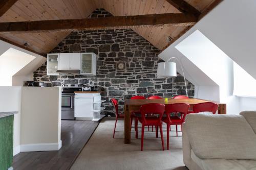 Kuchyň nebo kuchyňský kout v ubytování Hotel Champlain